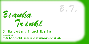 bianka trinkl business card